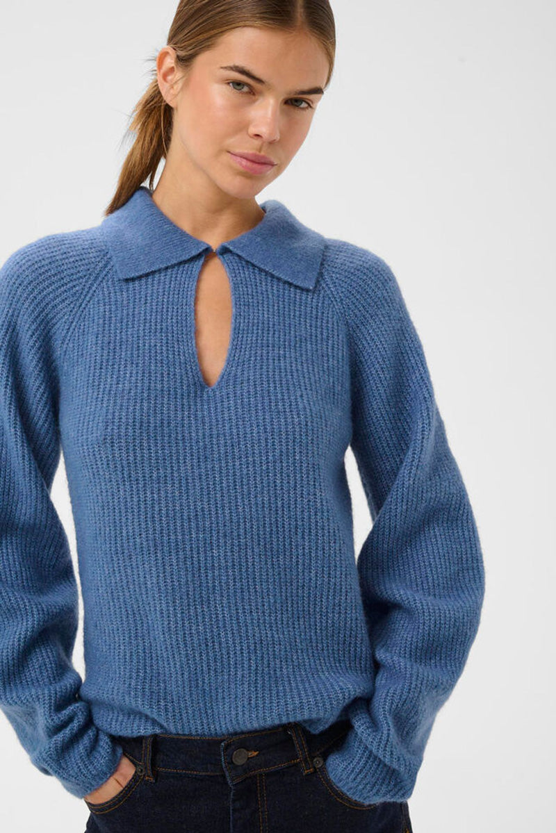 InWear NIA Polo Sweater Dutch Blue