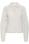 InWear NIA Polo Sweater Light Grey Melange