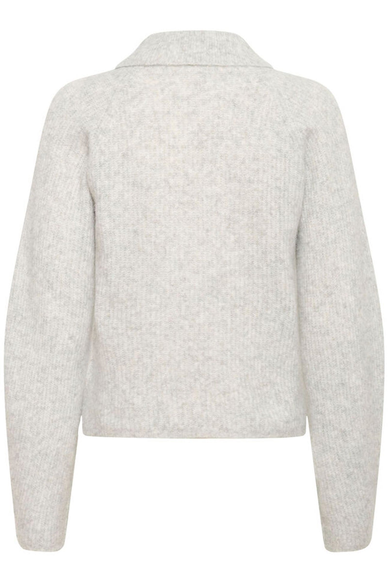 InWear NIA Polo Sweater Light Grey Melange