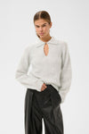 InWear NIA Polo Sweater Light Grey Melange