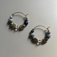 GIST Maifan/Jasper Gold Plated Hoops