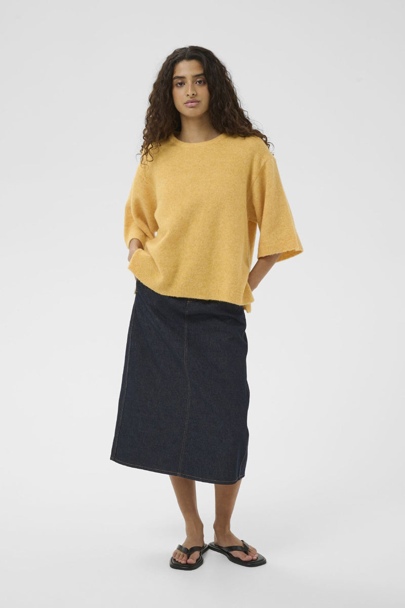 InWear GUNIIW TEE Sweater Yolk Yellow Melange