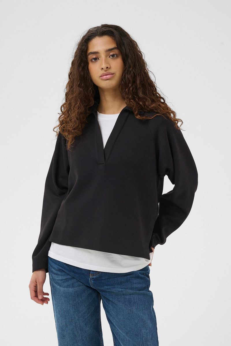 InWear SIMI VINCENT IW Polo Blouse Black