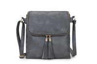 Tara Tassle Crossbody Handbag Grey