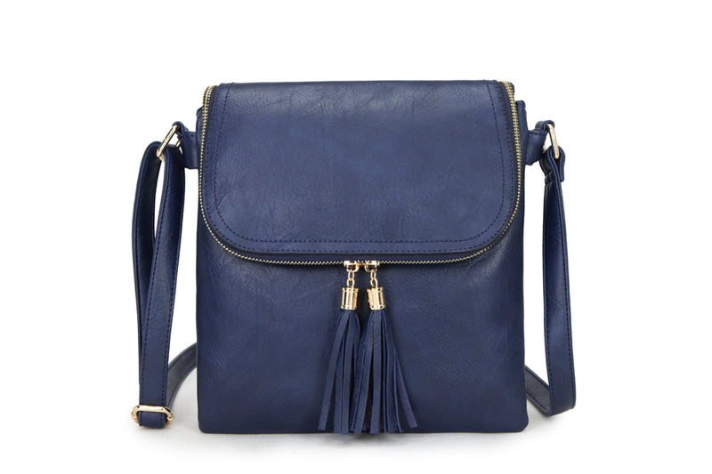Tara Tassle Crossbody Handbag Navy