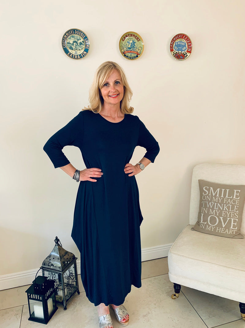 Amy Parachute Dress Navy