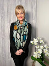 Cathy Green Circle Print Scarf