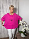 Cheri Box Top Fuchsia