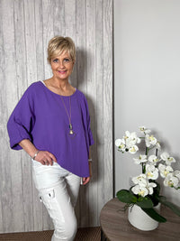 Cheri Box Top Fuchsia