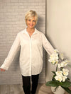 White Cotton Layering Shirt