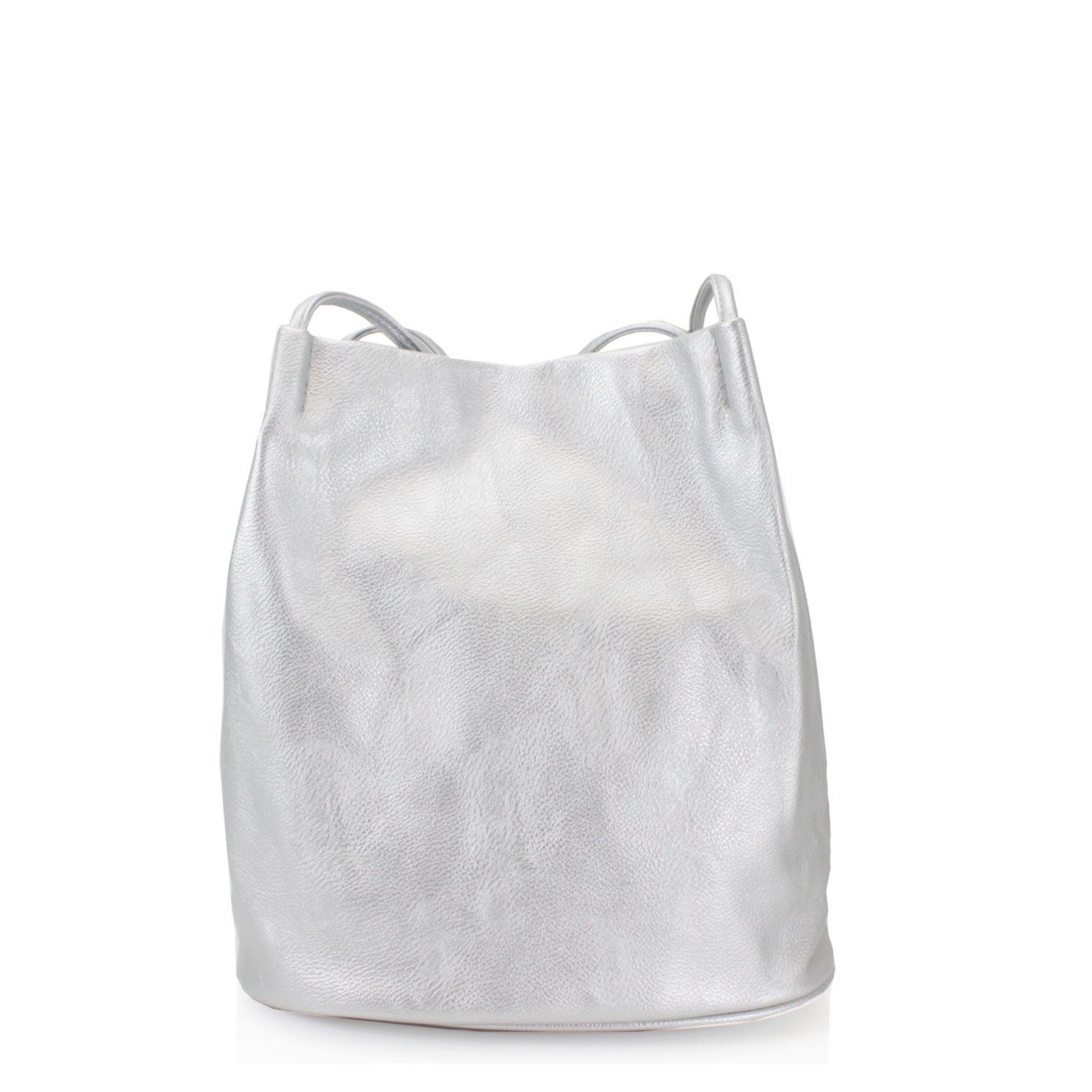 Emma Bucket Handbag Silver