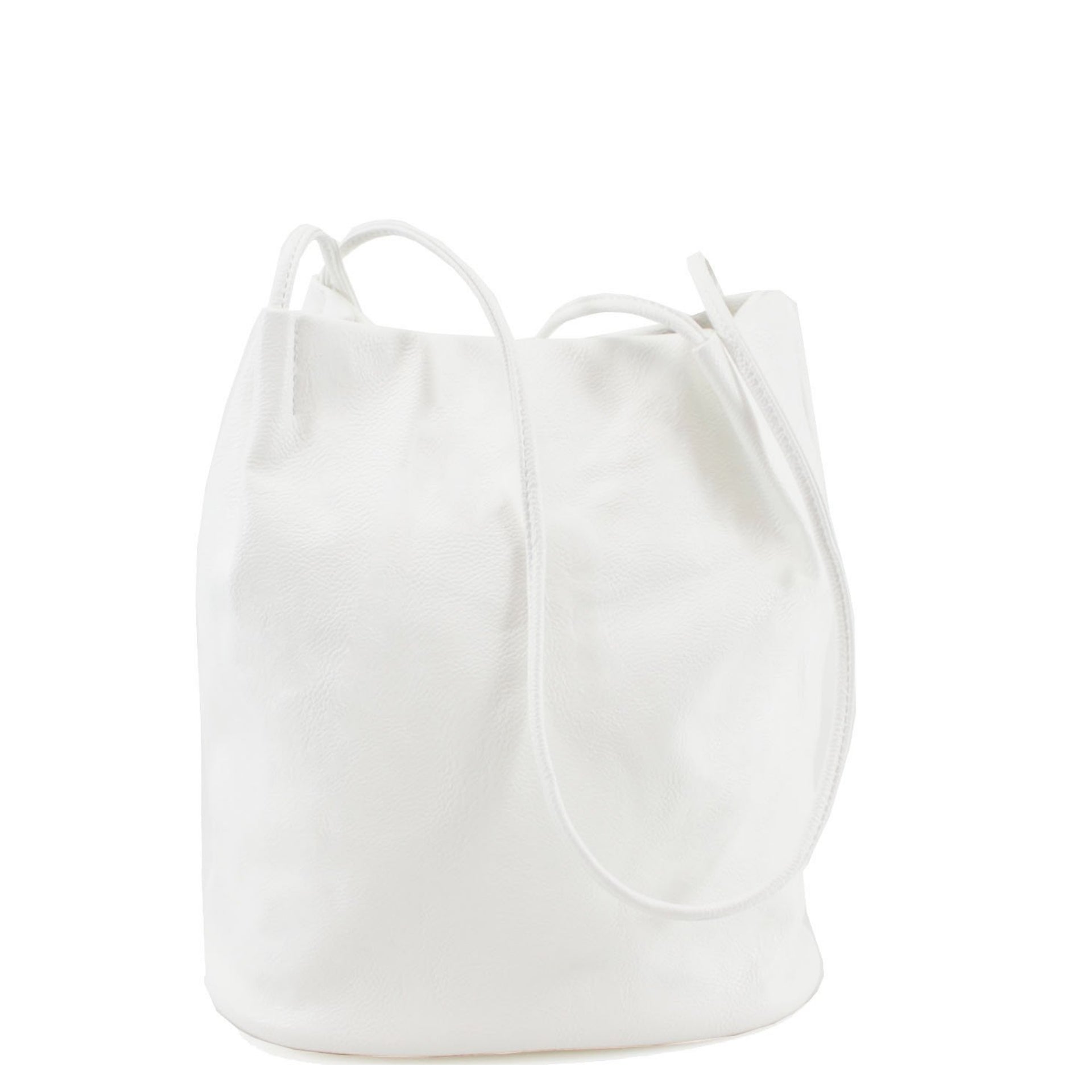 Emma Bucket Handbag White