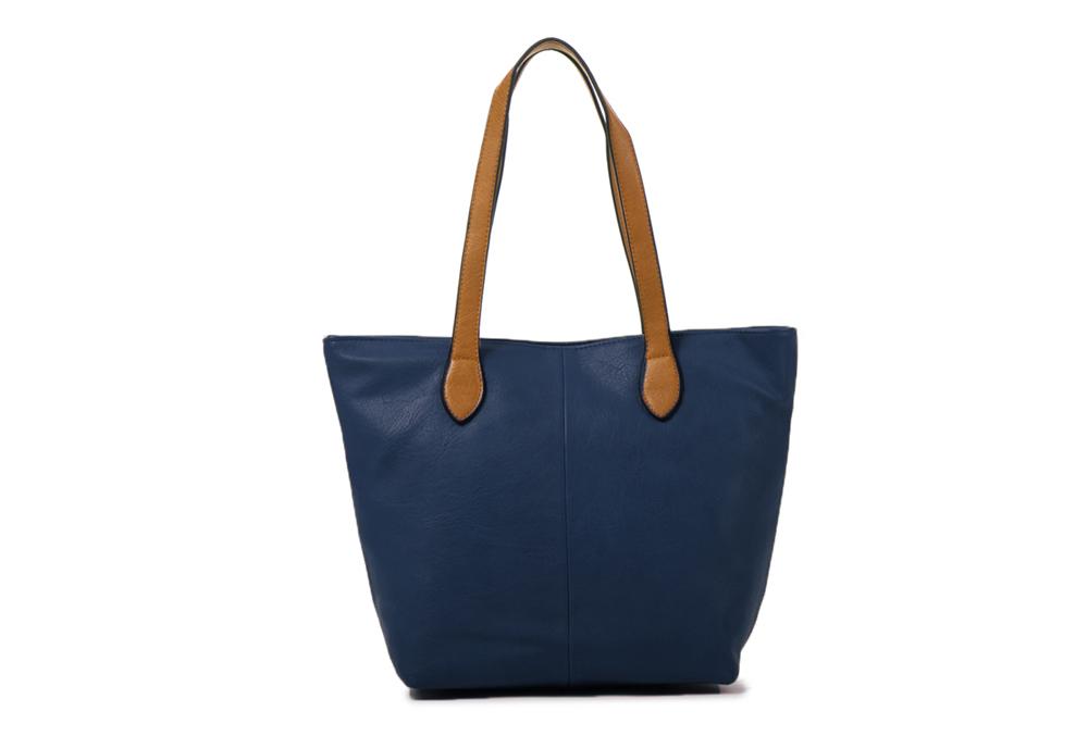 Emily Navy Shopper Handbag