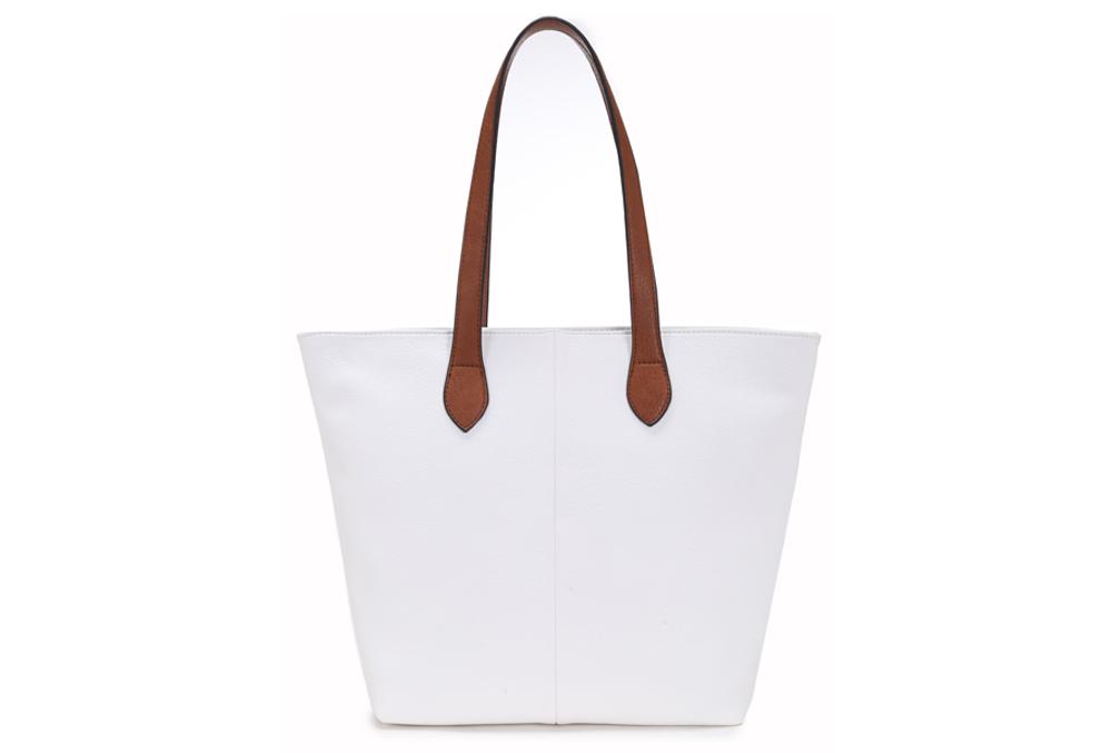 Emily White Shopper Handbag