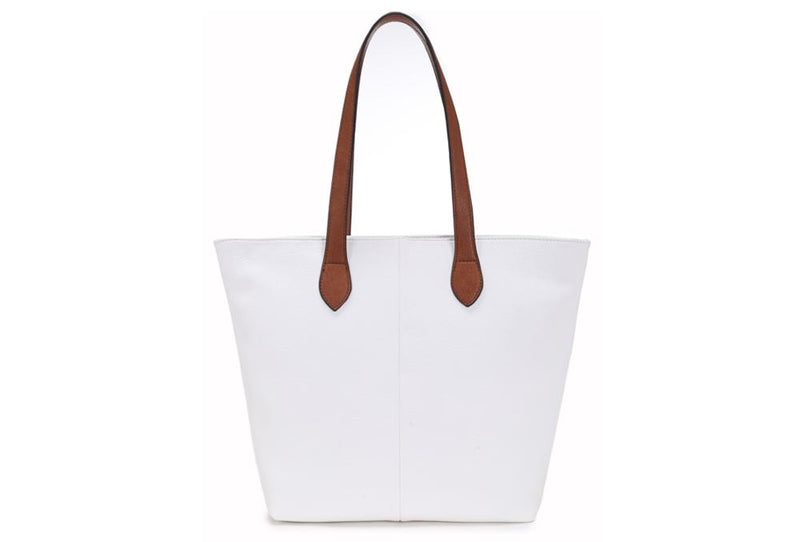 Emily White Shopper Handbag