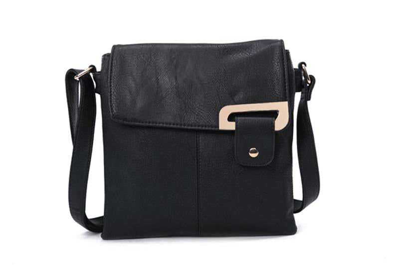 Hannah Black Crossbody Handbag